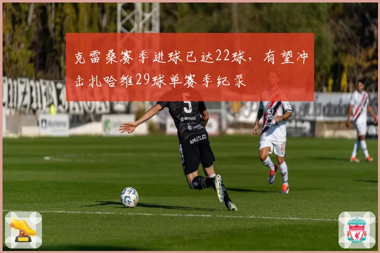 克雷桑赛季进球已达22球，有望冲击扎哈维29球单赛季纪录